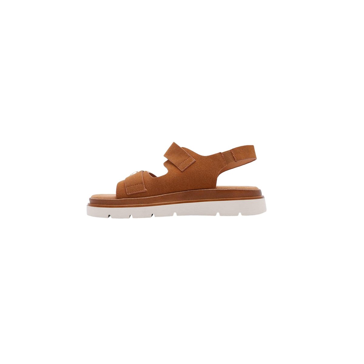 Sandales femme à doubles brides ajustables SOLAL tan, DEELUXE