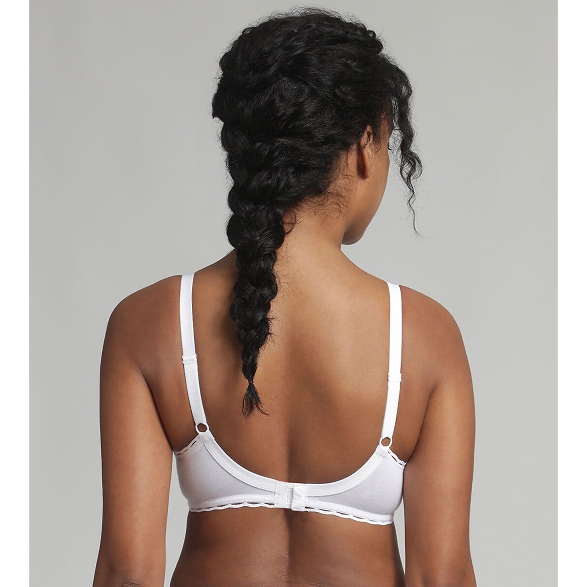 Reggiseno Cœur croisé féminin cotone bio bianco, PLAYTEX