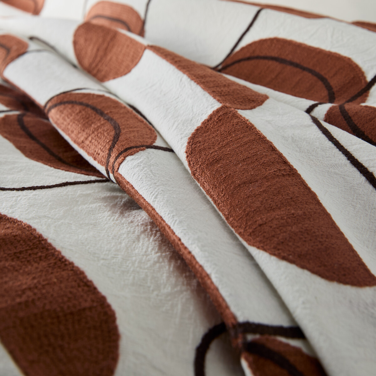 Nati Embroidered Cotton Bedspread ecru , LA REDOUTE INTERIEURS