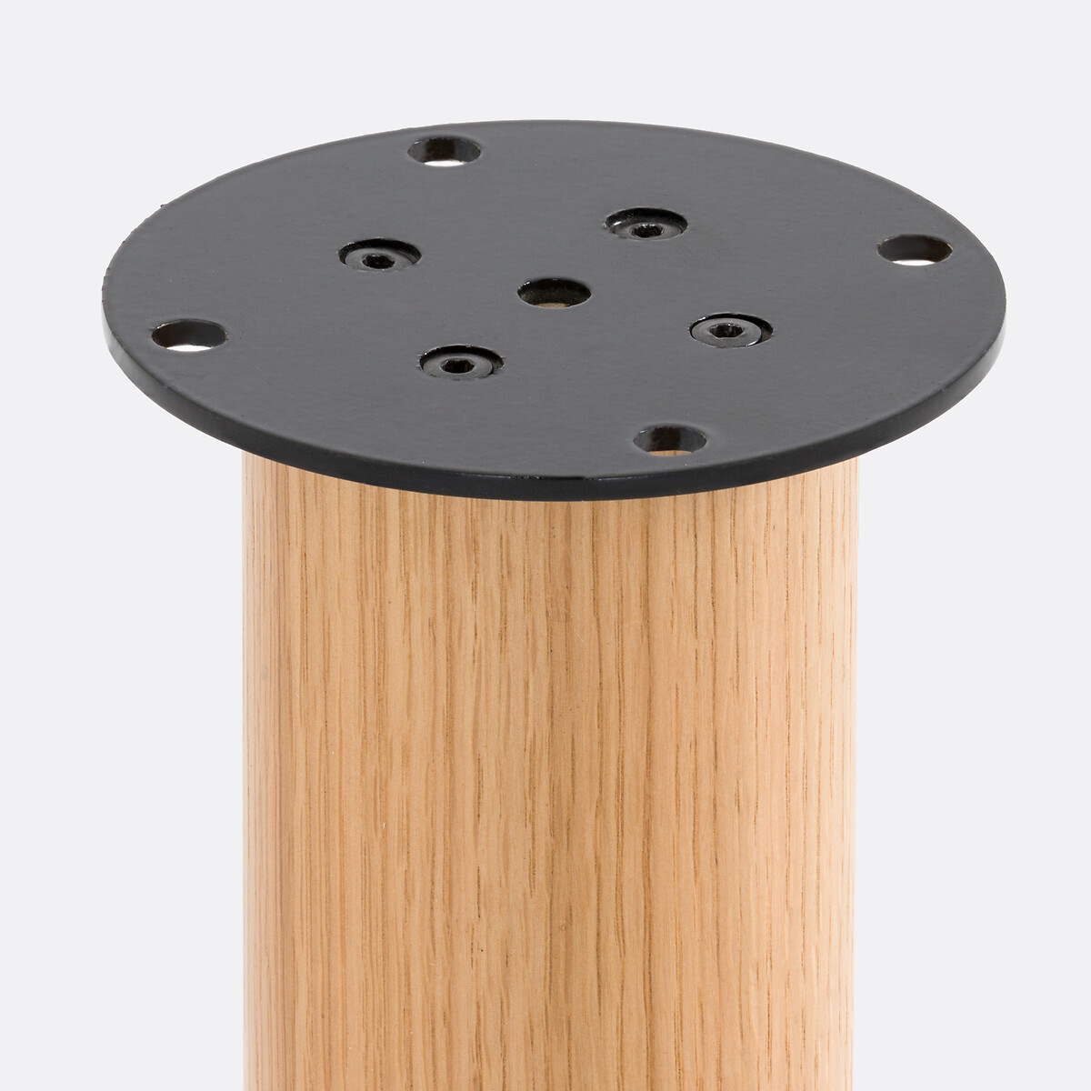 Lot de 4 pieds de table à composer, plaqués, Alzar coloris chêne, LA REDOUTE INTERIEURS