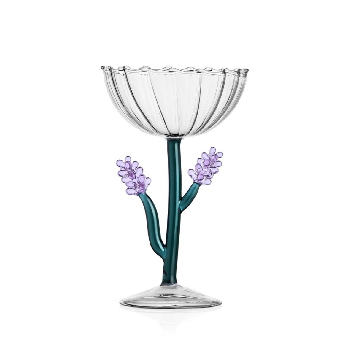 Coupe à champagne verre BOTANICA Lavender multicolore, ICHENDORF