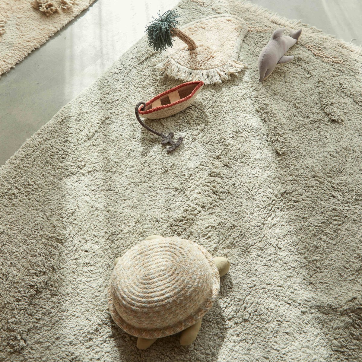 Panier Bébé Tortue – Merveilles de la Mer naturel , vert, LORENA CANALS