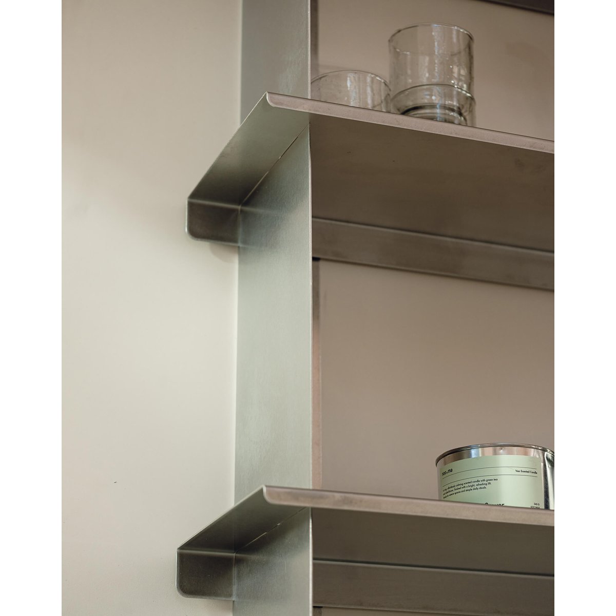 Étagère murale Tivo 4 niveaux acier inoxydable, NOO.MA