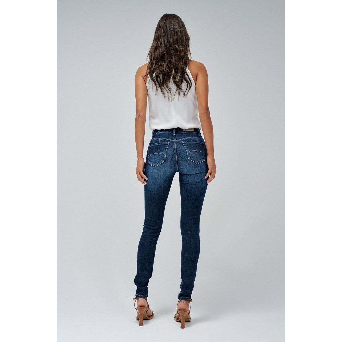 JEAN DESTINY PUSH UP SKINNY bleu foncé, SALSA JEANS