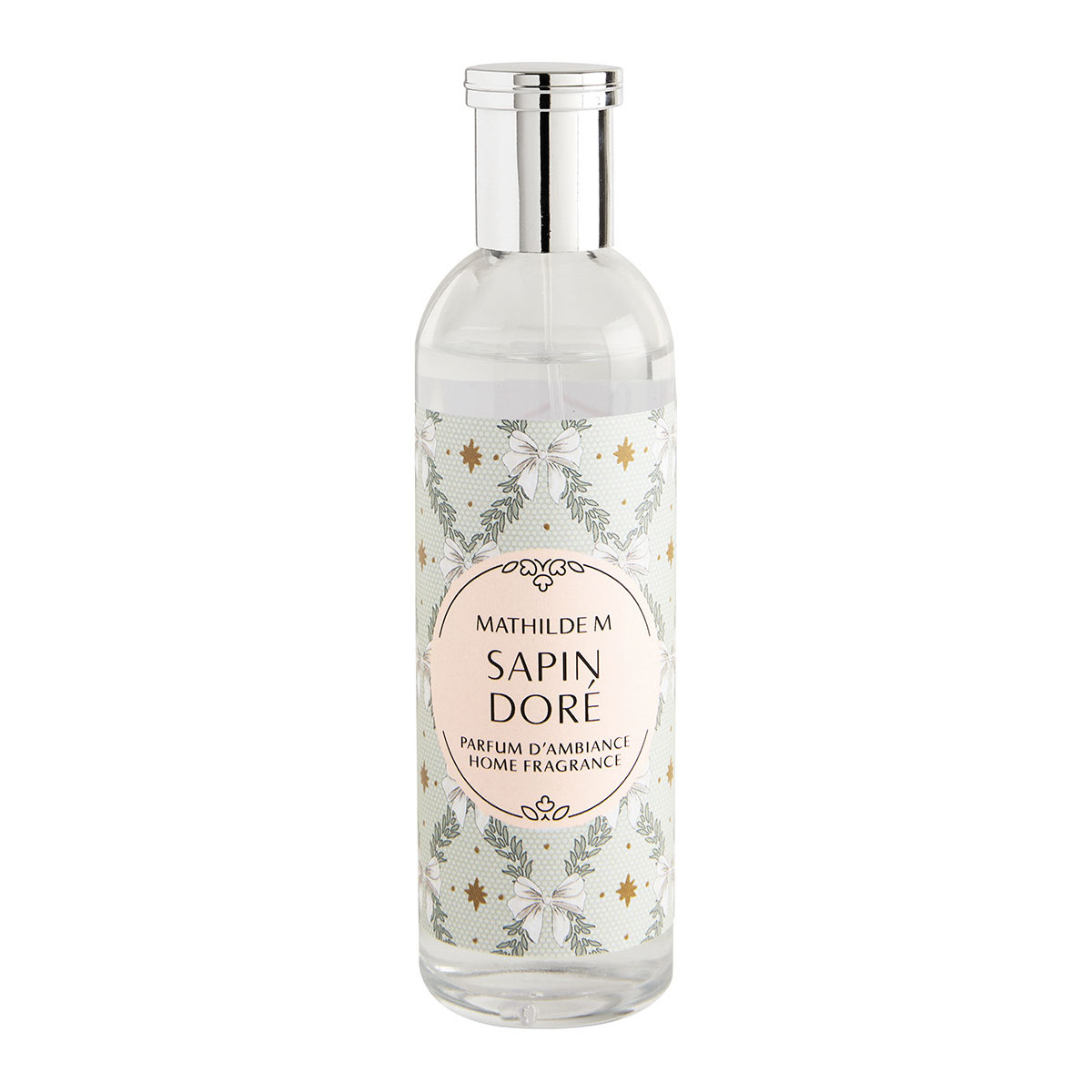 Parfum d'ambiance Sapin Doré RUBANS DE FÊTE transparent, MATHILDE M