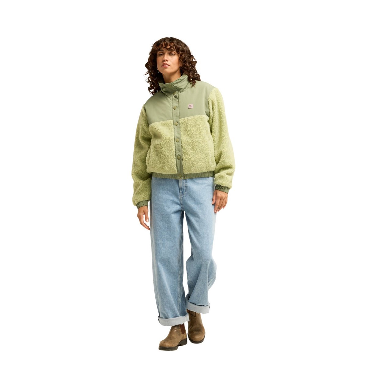 Veste à boutons-pression LOST TRAILS vert smoke green, BILLABONG