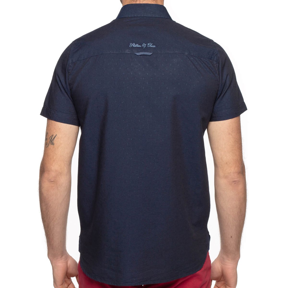 Chemise fantaisie écusson Navy sur Shilton : le vêtement Rugby Sportswear ! navy, SHILTON