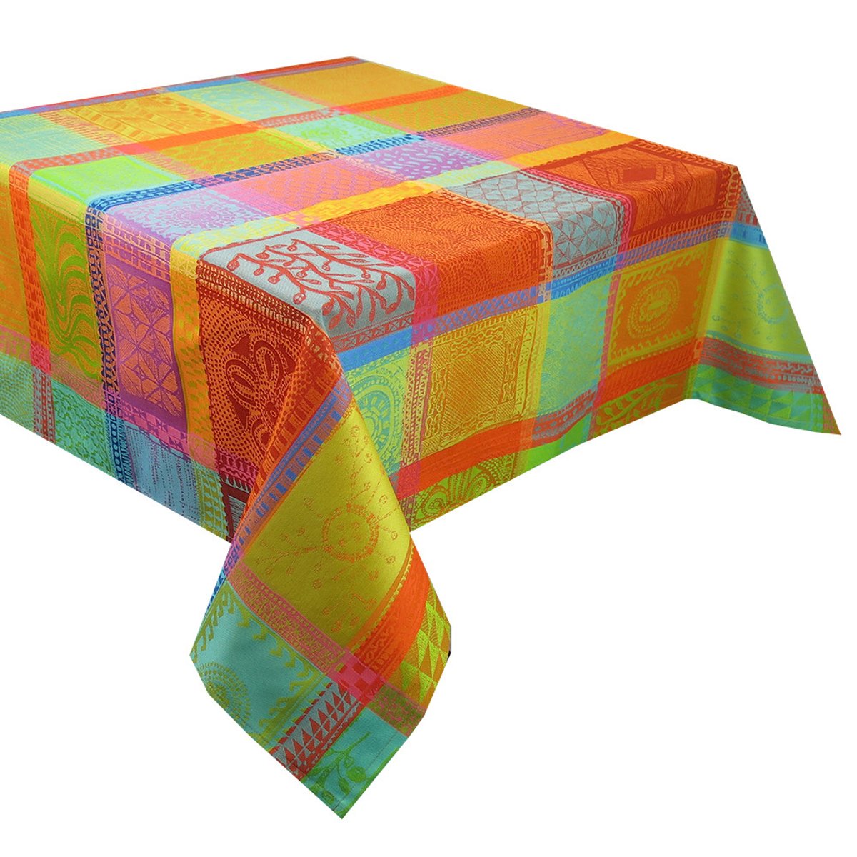 Nappe pur coton enduit MILLE WAX creole, GARNIER THIEBAUT