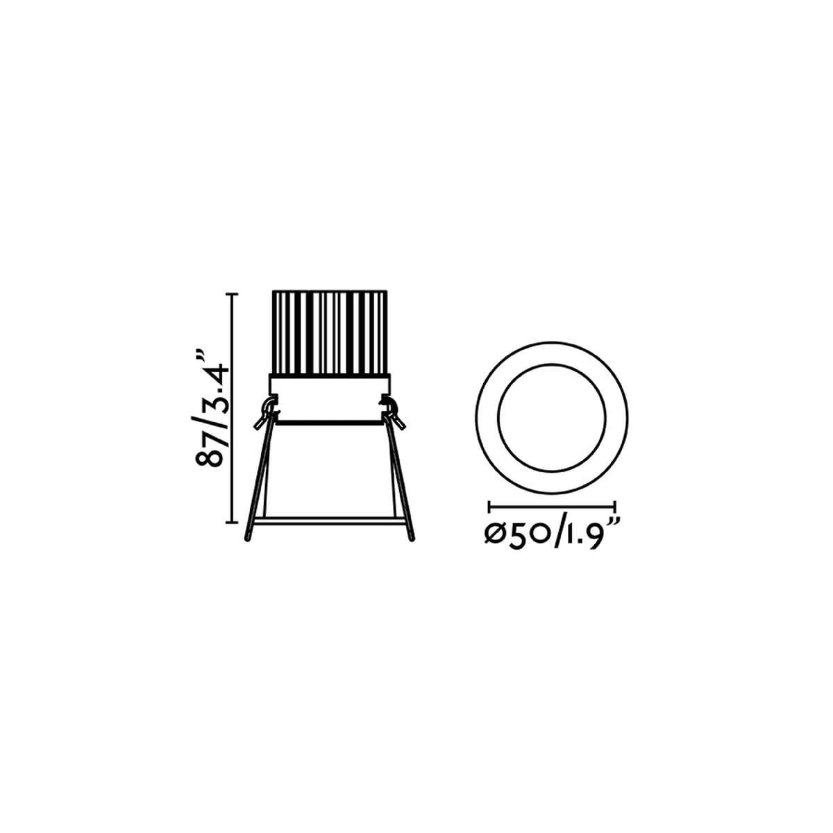 Spot FOX blanc mat, FARO