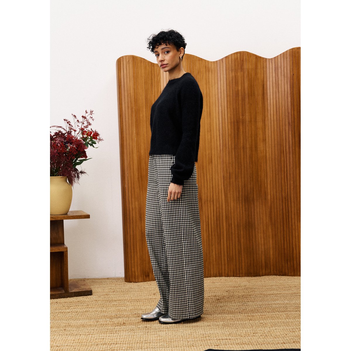 Pull en mohair PIVOINE noir, FRNCH