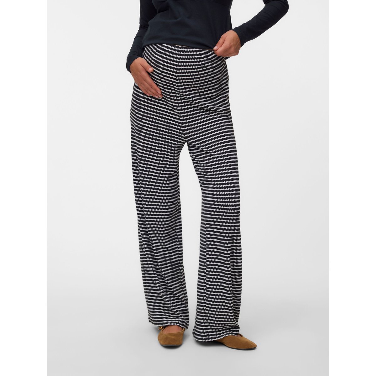 Pantalon noire - black, MAMA LICIOUS