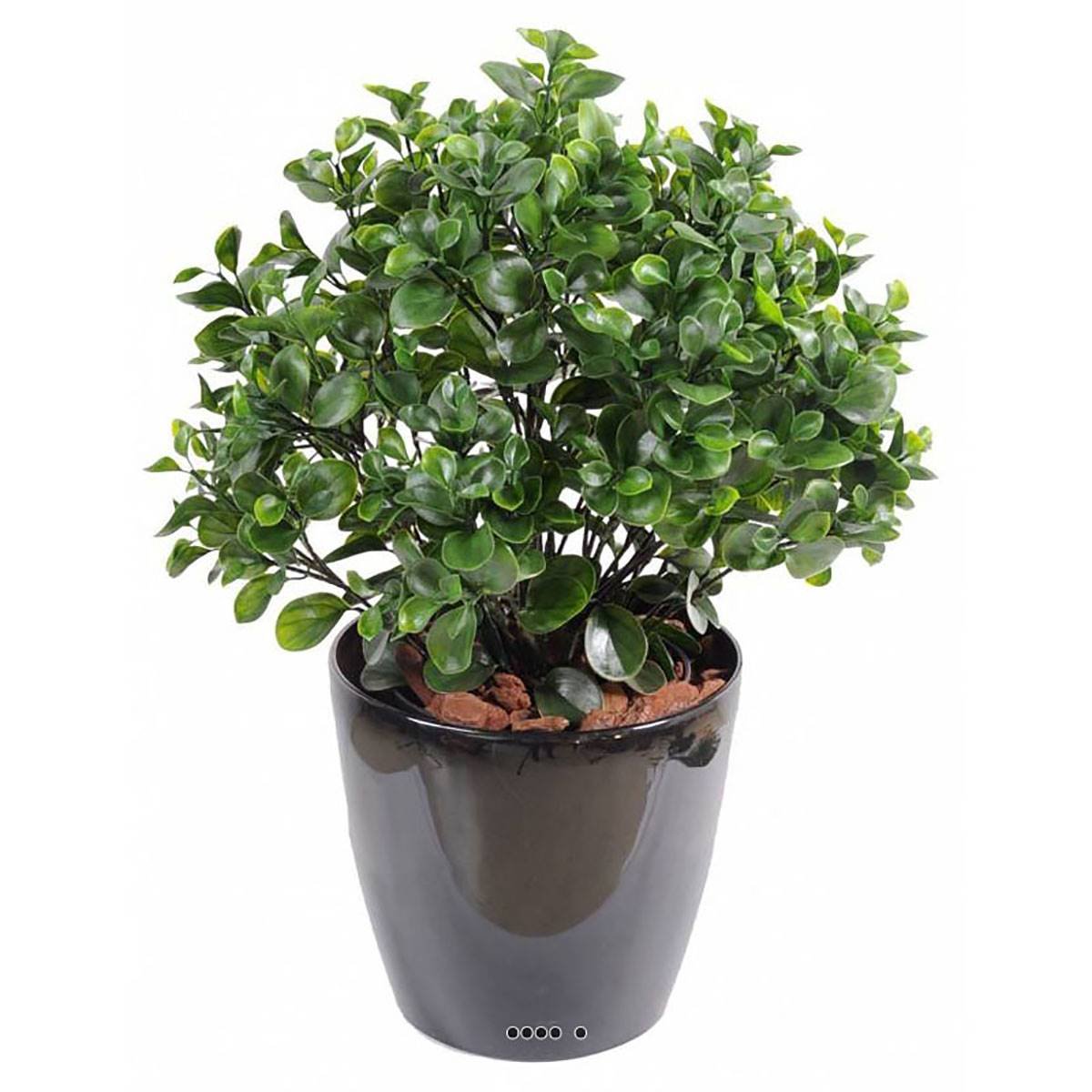 Peperomia artificiel en pot buisson extérieur vert, ARTIFICIELLES