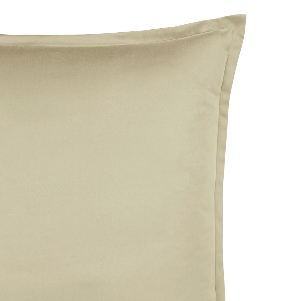 Parure de lit + 2 taies 65x65 cm satin coton/tencel OPERA sable, SENSEI MAISON