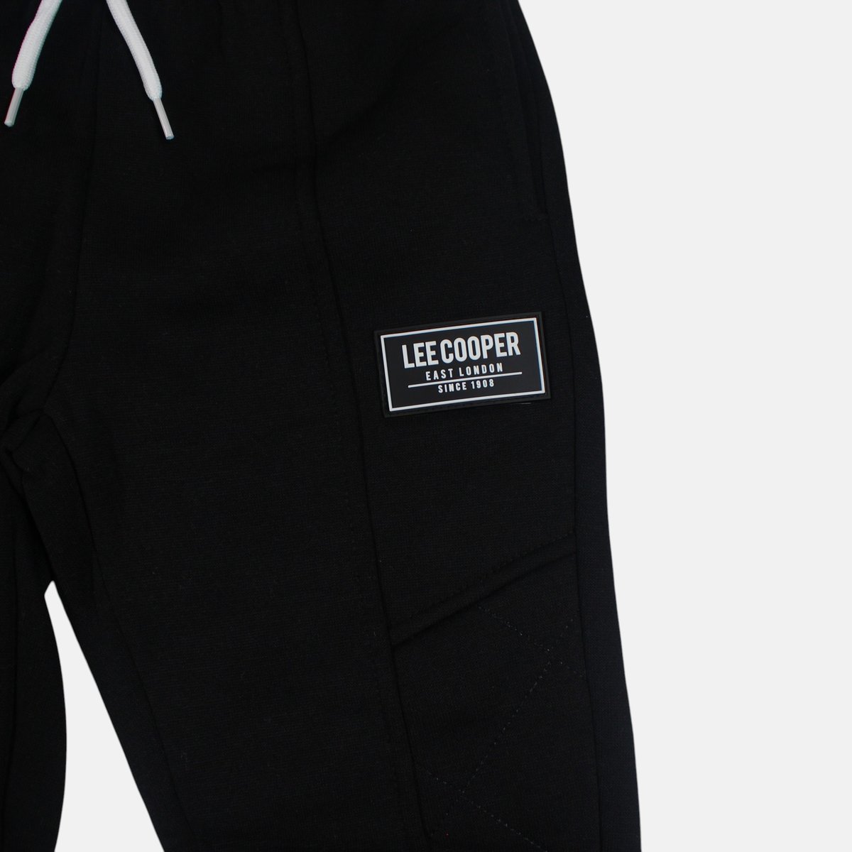 Ensemble sweat à capuche et pantalon de jogging cargo, poche kangourou CREW noir, LEE COOPER