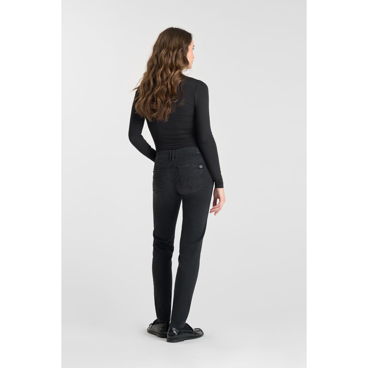 Jeans push-up slim PULP, longueur 34 black / black, LE TEMPS DES CERISES