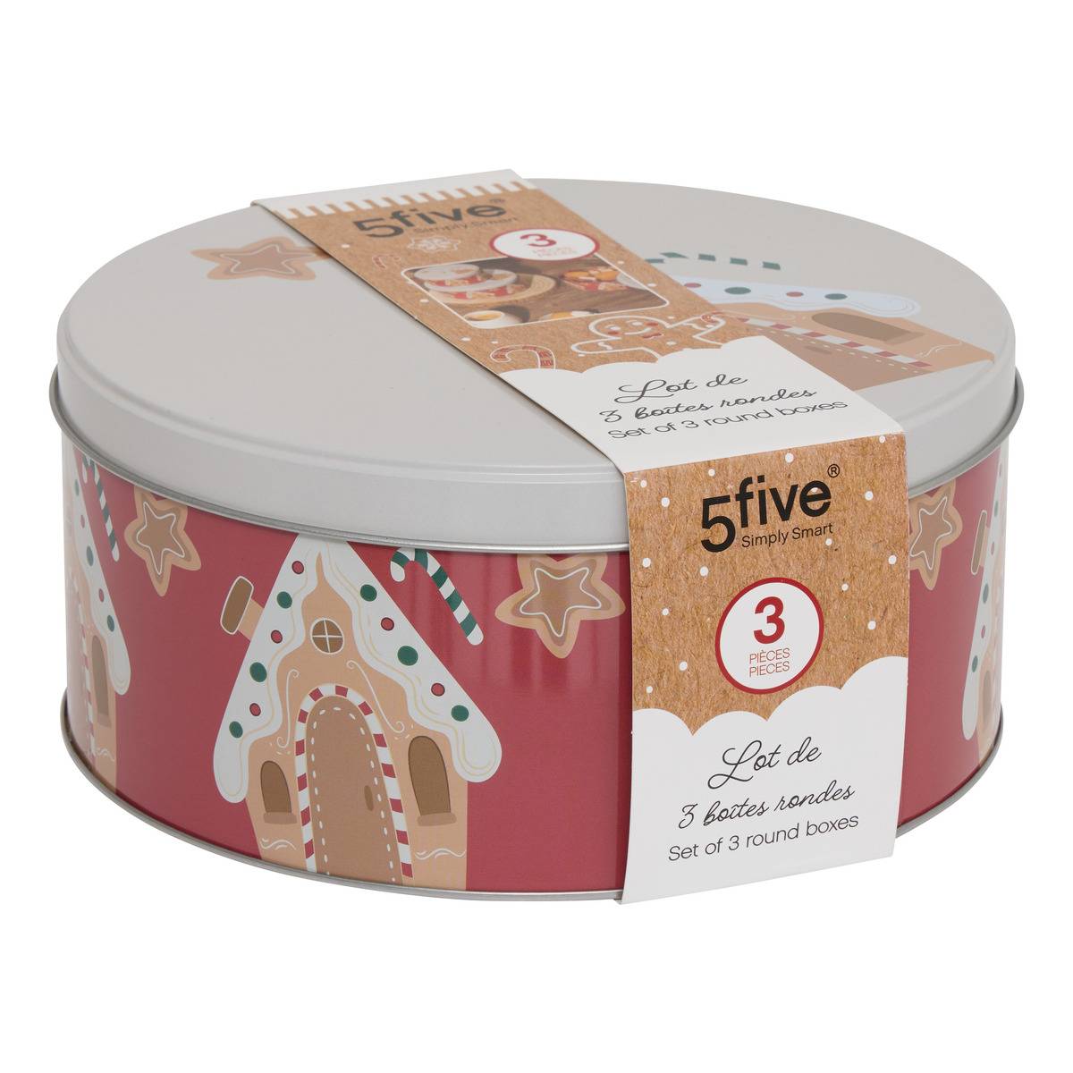 Boîte de conservation NOEL rouge, 5FIVE SIMPLY SMART