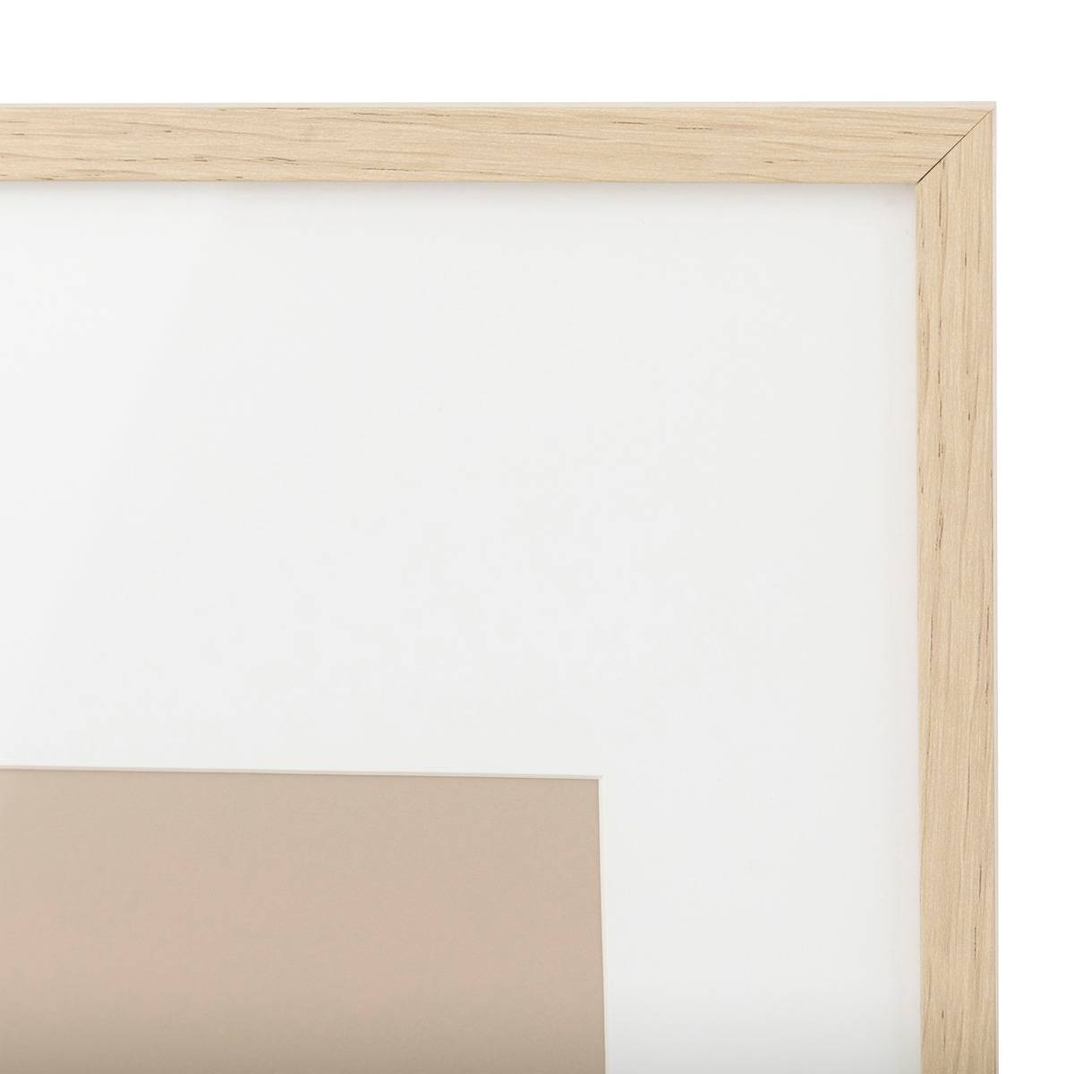 Cadre photo en bois 50x70cm MANU beige, ATMOSPHERA