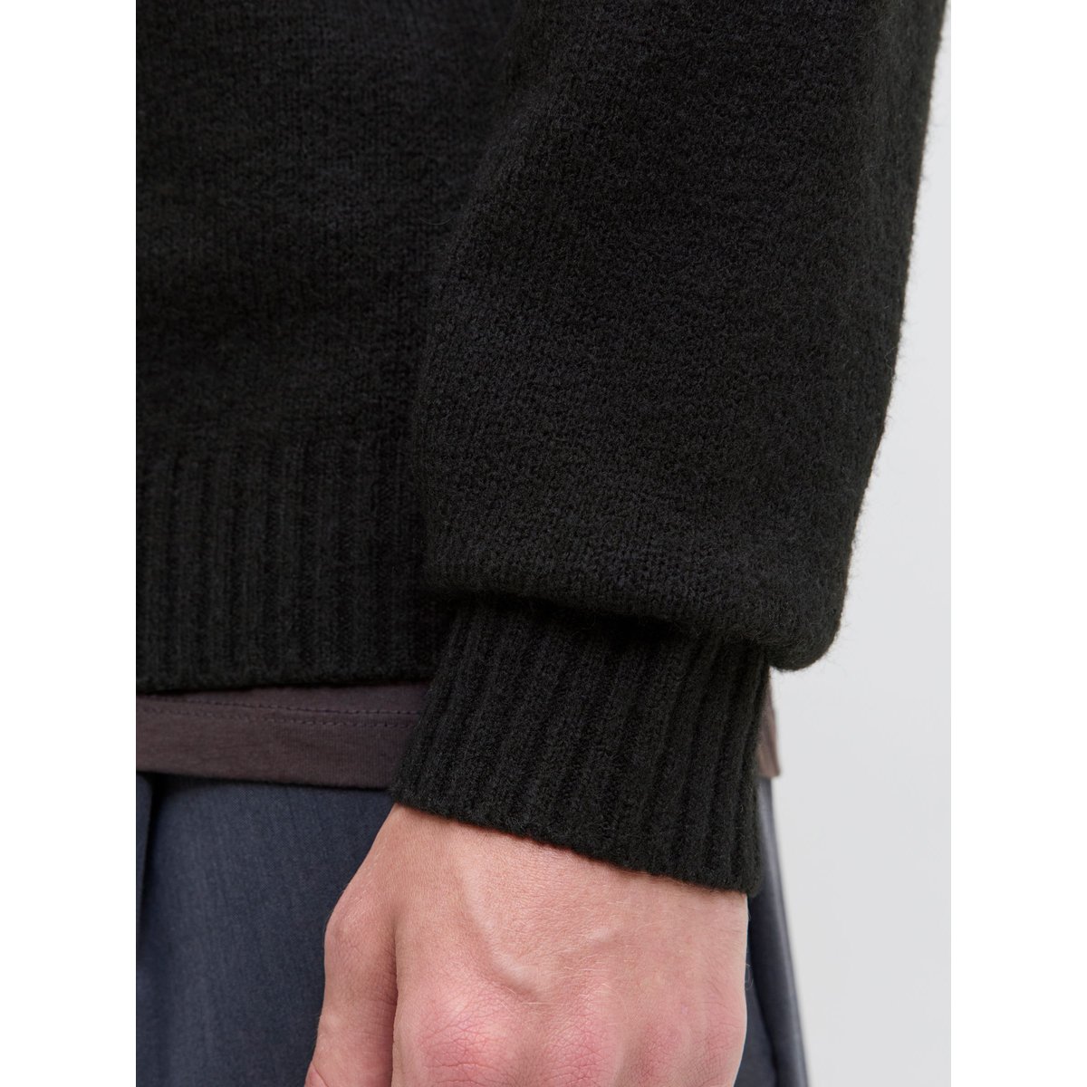 T-Shirt En Maille noire - black, JACK & JONES