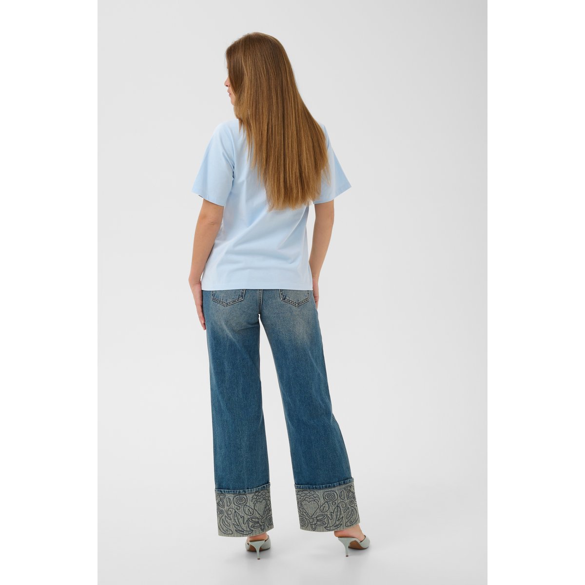 T-shirt bleu cashmere blue, CULTURE