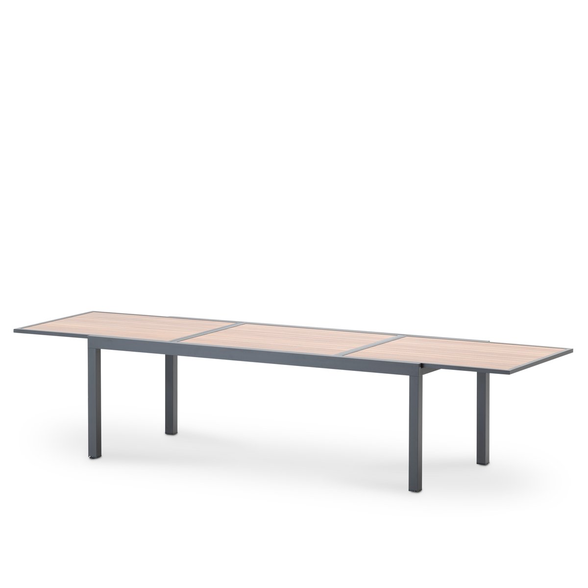Table à manger, extensible, MANHATTAN gris anthracite, DEFORA HOME