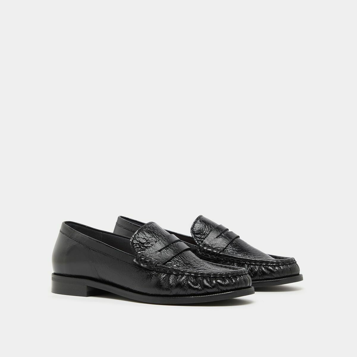 Mocassins en cuir, Delice noir, JONAK