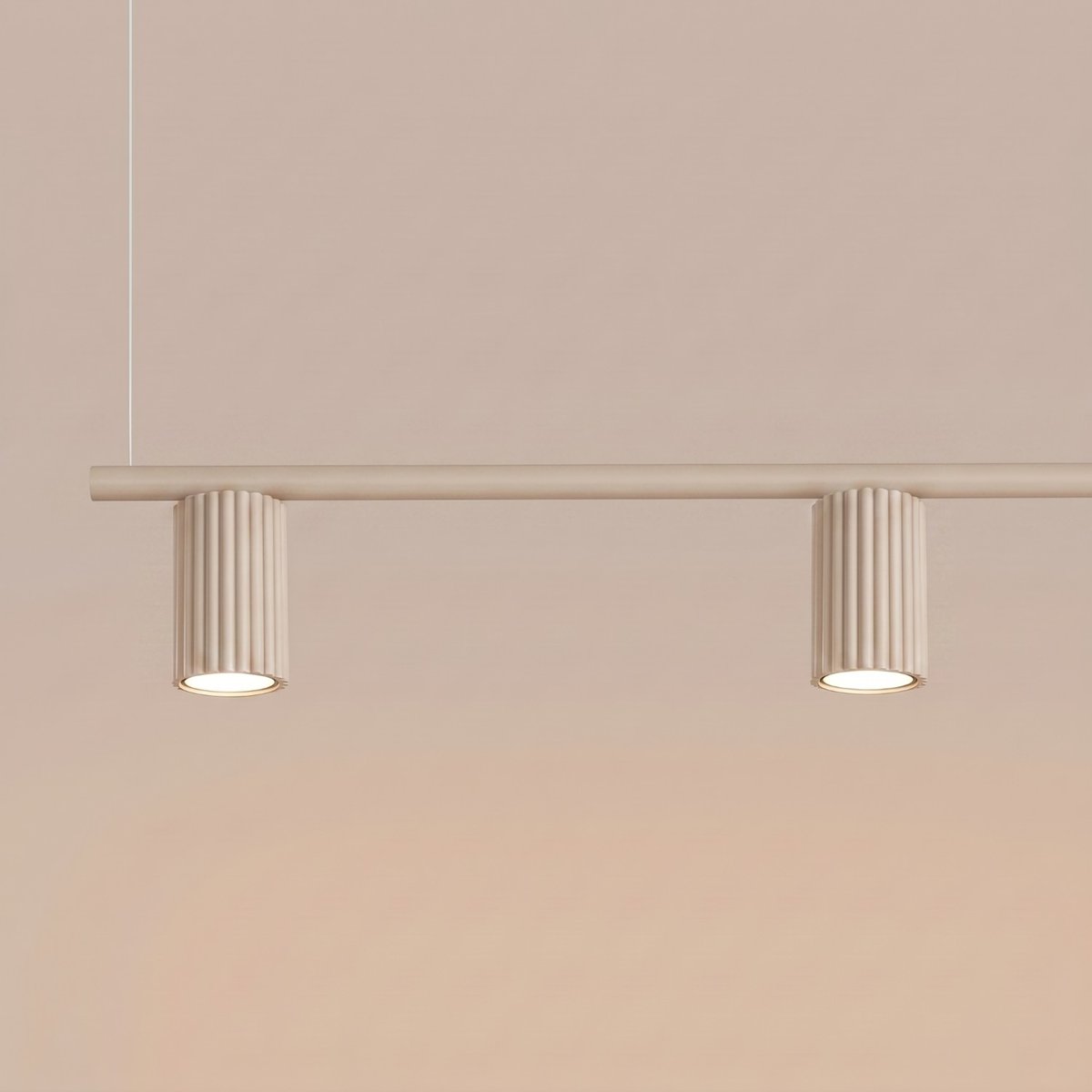 Lustre Aluminium Taupe GU10 4 Karbon taupe, EDEN