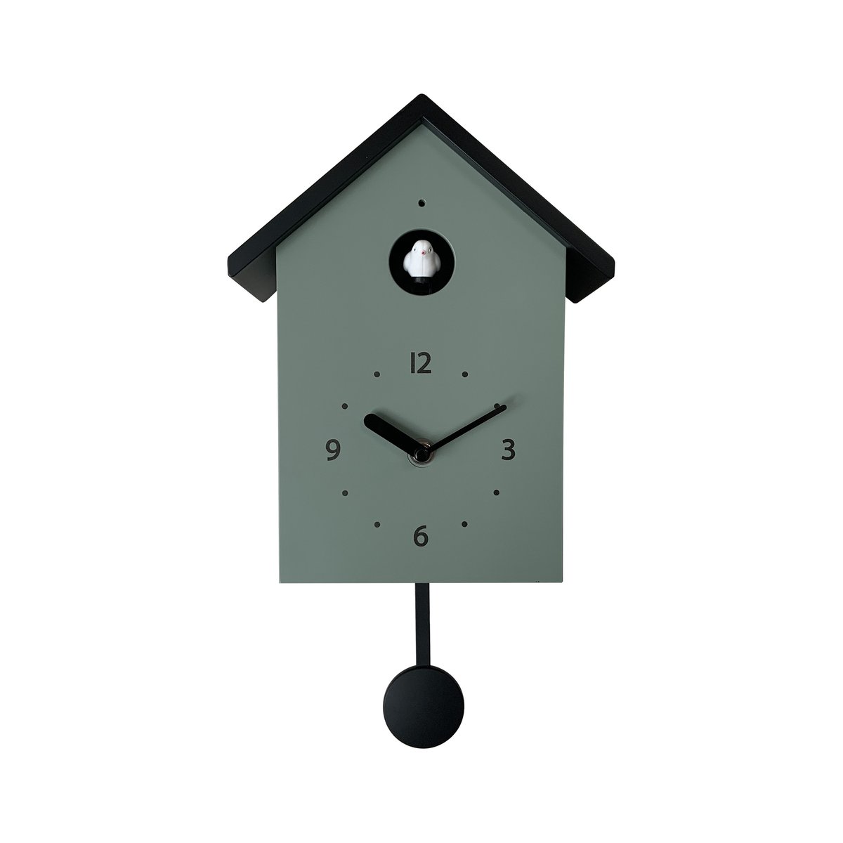 Horloge coucou 20x10x34.5cm vert, EMDE