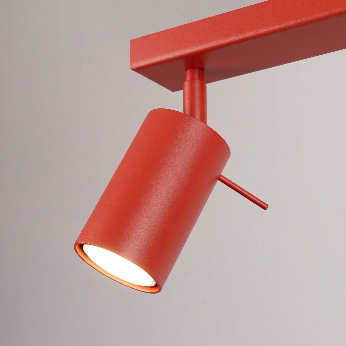 Plafonnier Acier Rouge GU10 6 RING rouge, EDEN