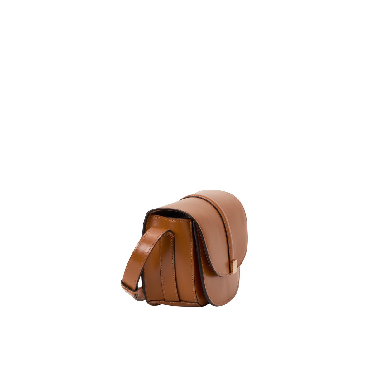 Sac à bandoulière modèle Taya small en cuir de veau raffiné cognac, MARC O'POLO