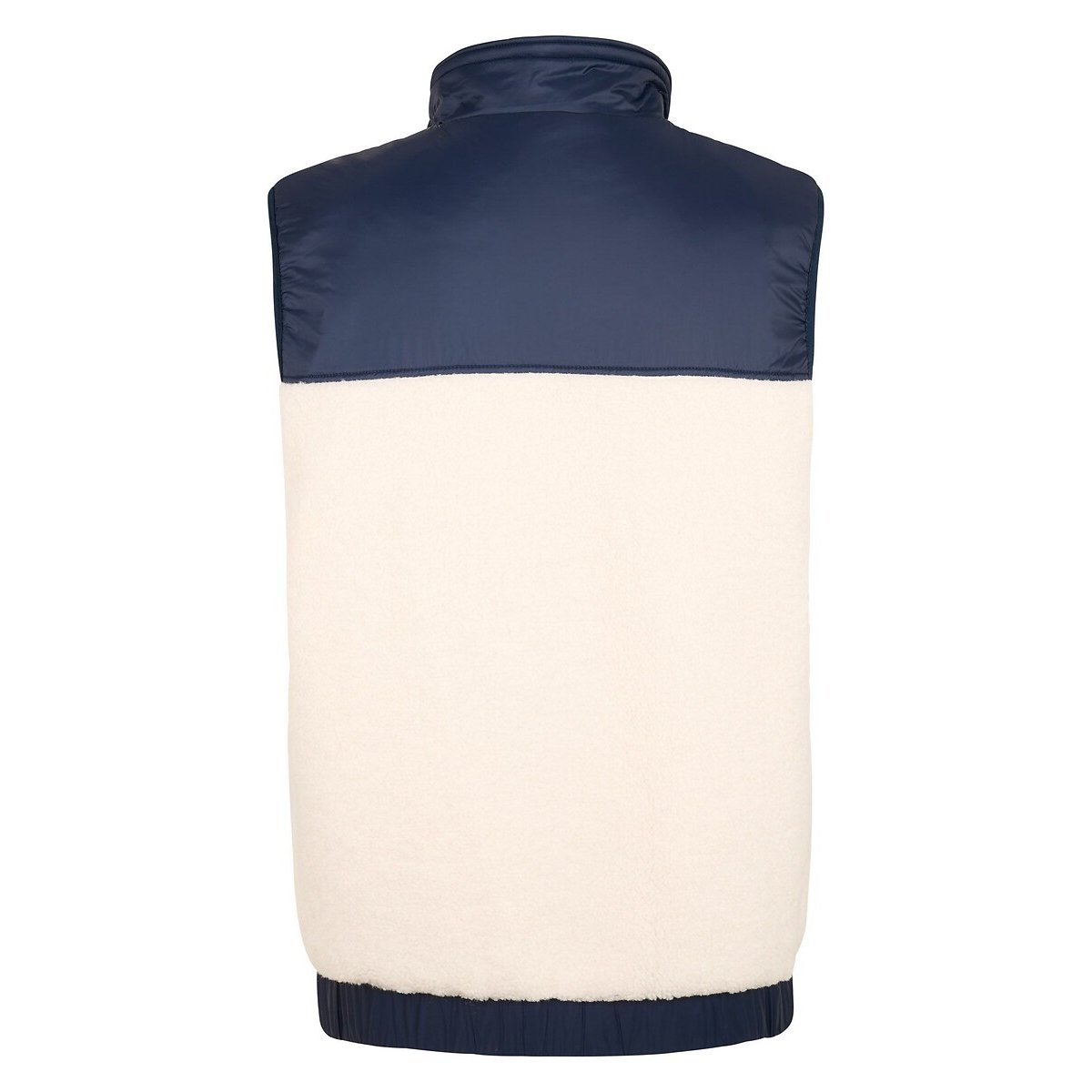 Parka sans manches en sherpa bleu marine, PETROL INDUSTRIES