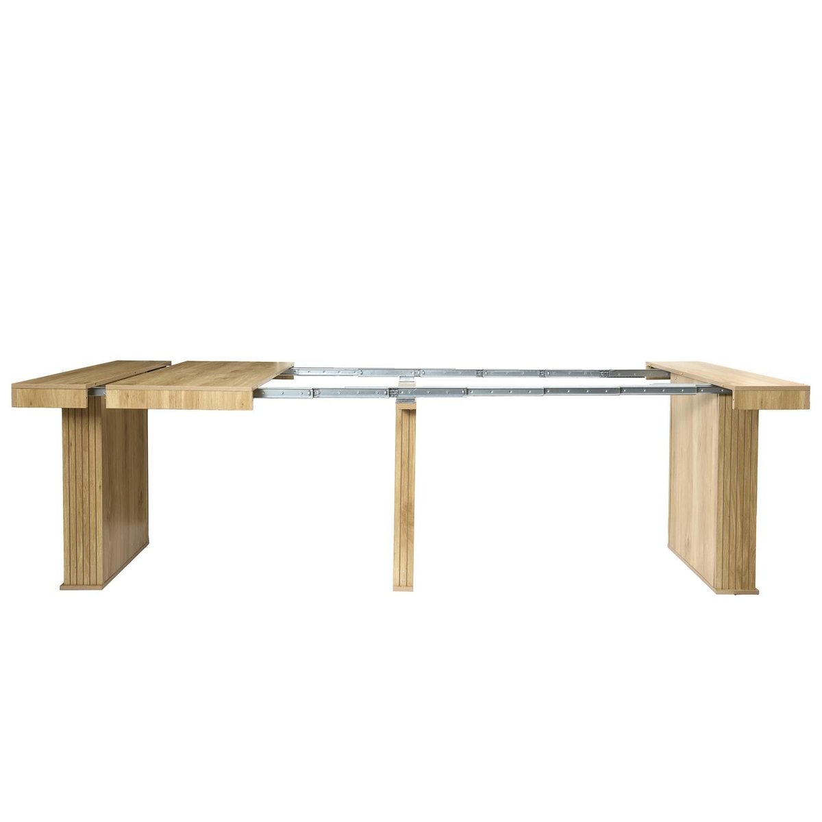 Console table extensible 2 à 10 places SAULK beige, THE HOME DECO FACTORY