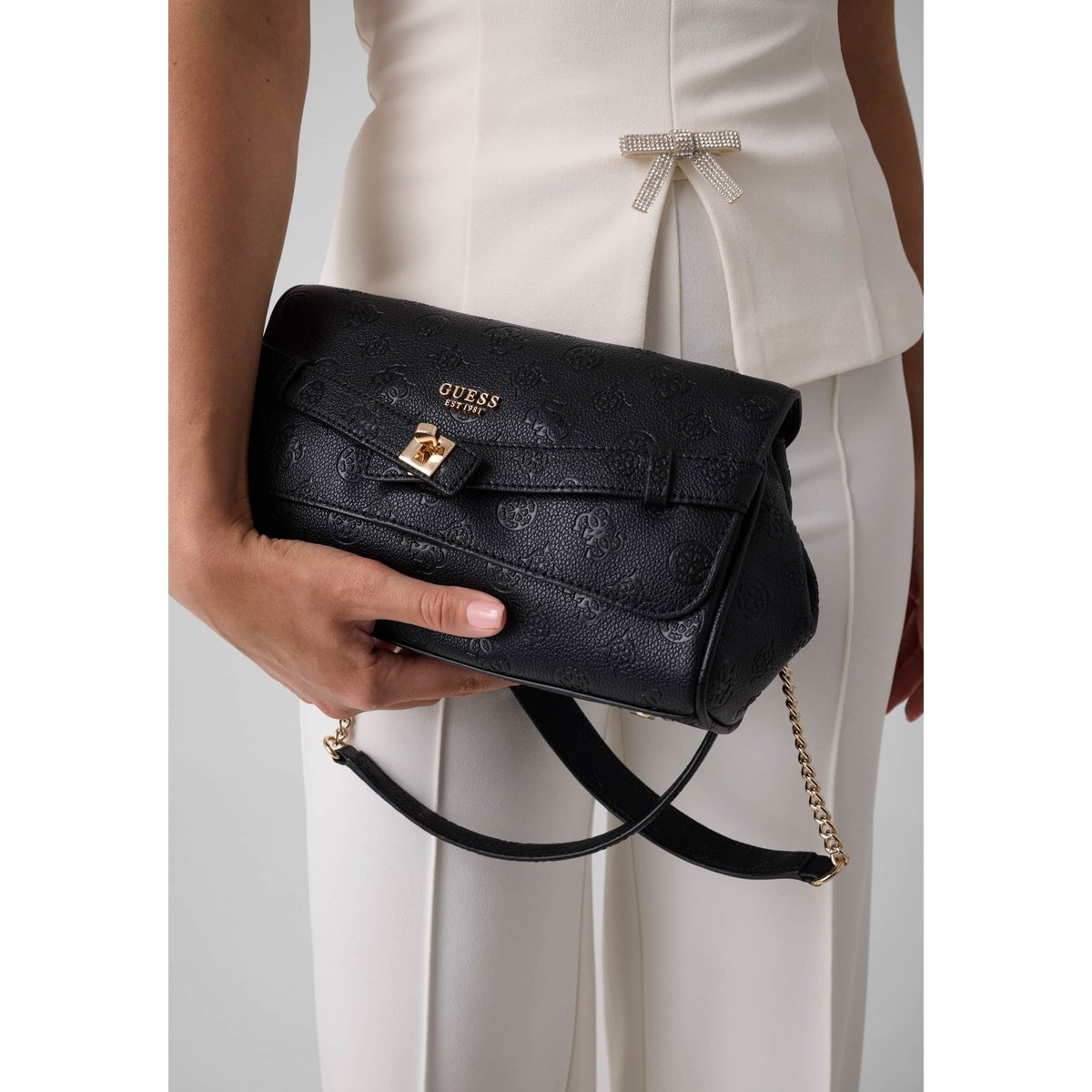 Sac À Logo Ella noir, GUESS