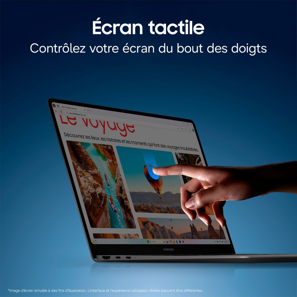 Ordinateur portable GB6 Pro 14" Tactile AMOLED Intel Core Ultra 5 325 16 Go RAM LPDDR5x SSD 512 Go Copilot+PC couleur unique, SAMSUNG