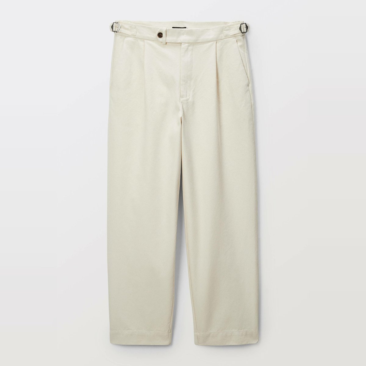 Pantalon en coton ecru, MONOPRIX