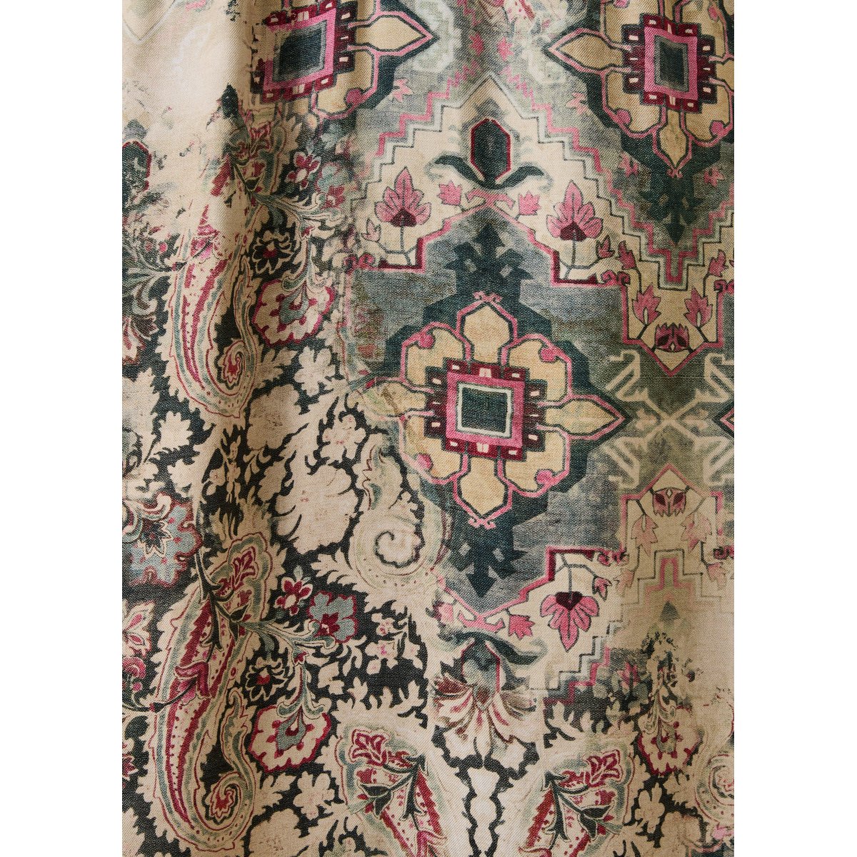 Robe manches longues col tunisien ecru, LA FEE MARABOUTEE