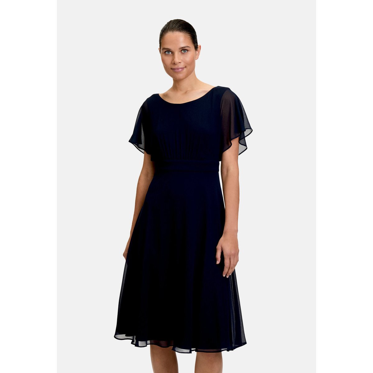 Robe de cocktail manches courtes night sky, VERA MONT