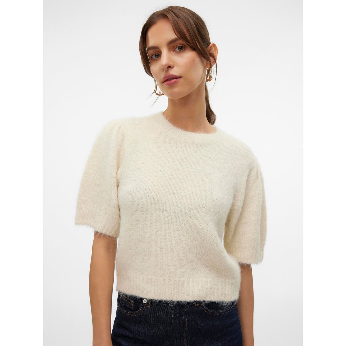 Pull En Maille birch, VERO MODA