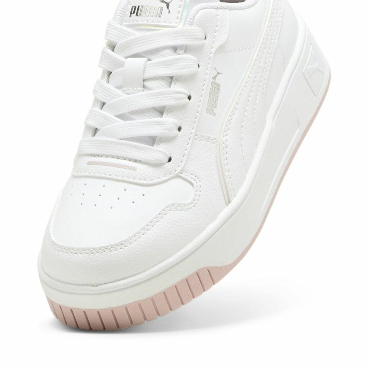 Kids' Carina Street Holo 2.0 Trainers in Leather white/mauve, PUMA