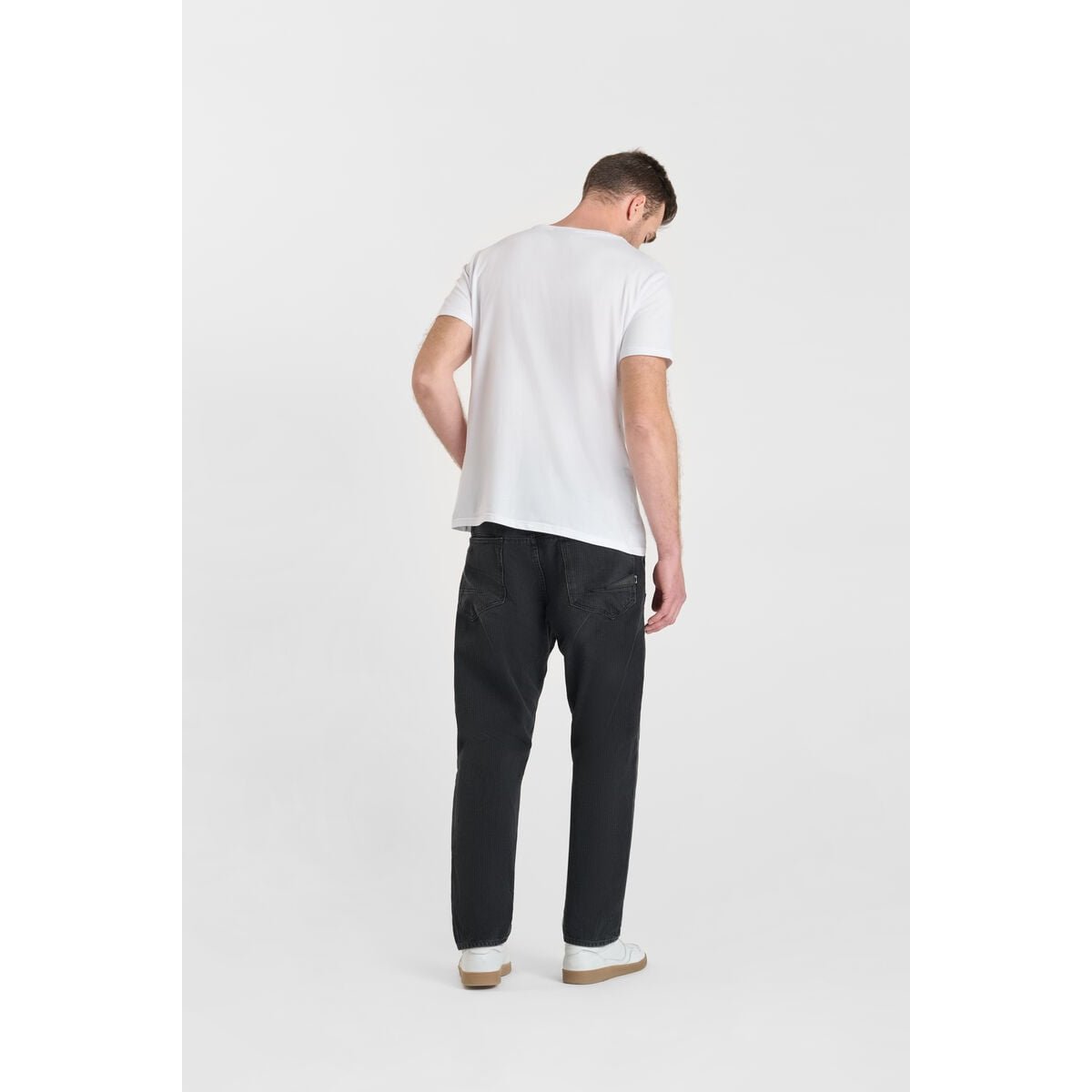 Jeans loose, large loose , longueur 34 black / black, LE TEMPS DES CERISES
