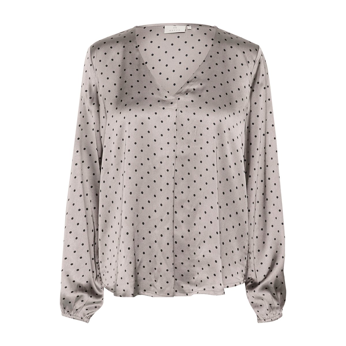 Sleeveless blouse gris/noir a pois steeple gray/black dot, KAFFE