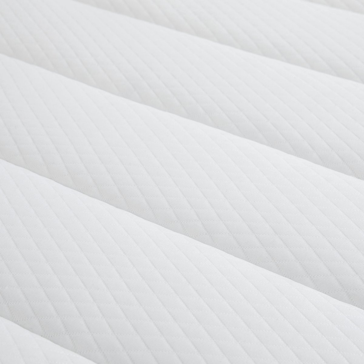 Ensemble matelas mousse, sommier, pieds et tête de lit Aurore 300 blanc, SOMEO