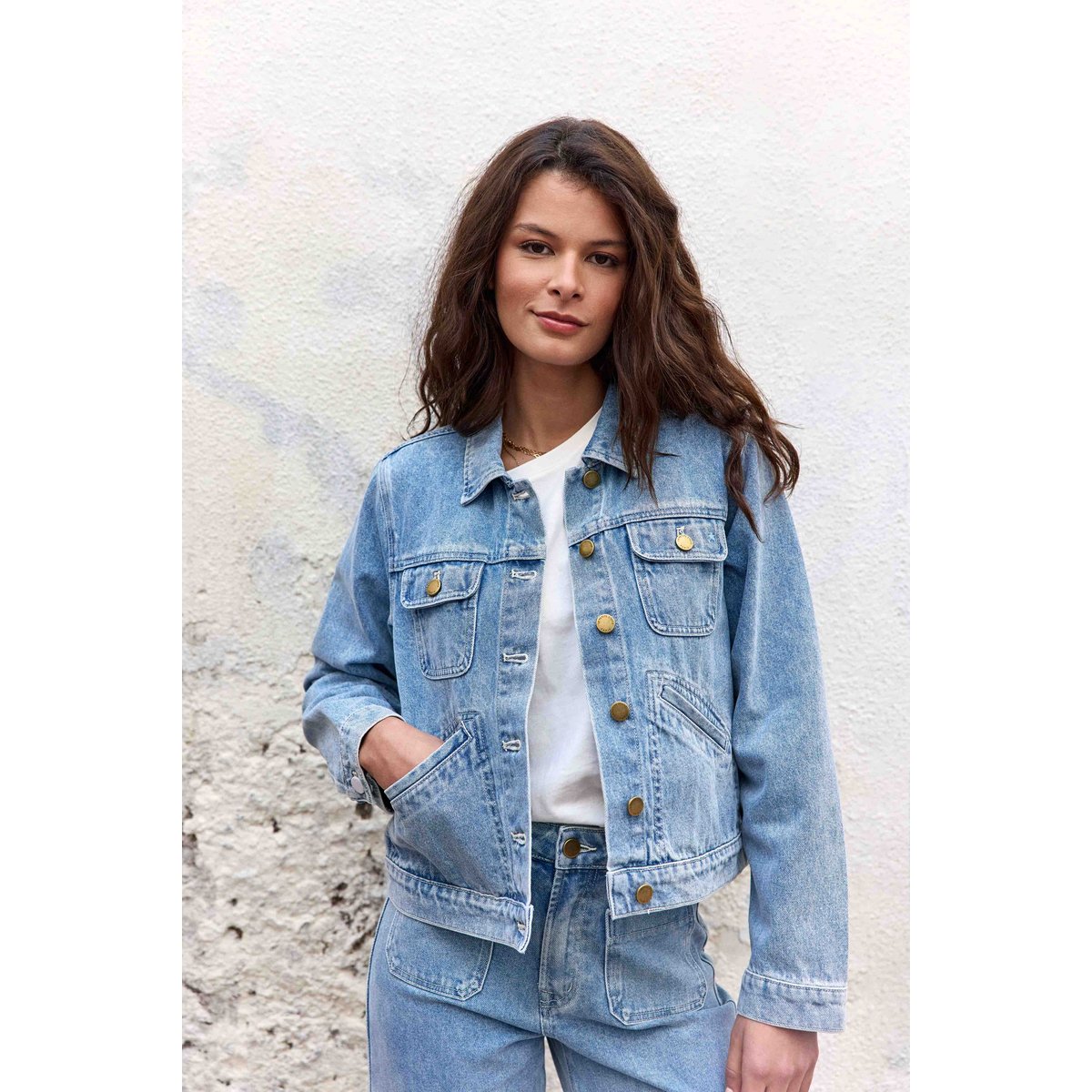 Veste col chemise uni NELSON 84-marble wash, LA PETITE ETOILE