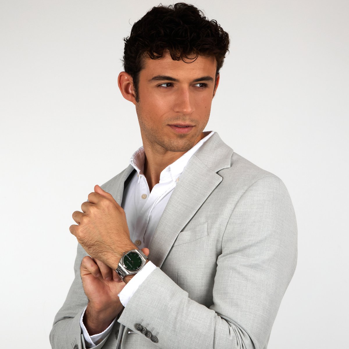 Montre multifonction METROPOLITAN green, brushed, TRUSSARDI