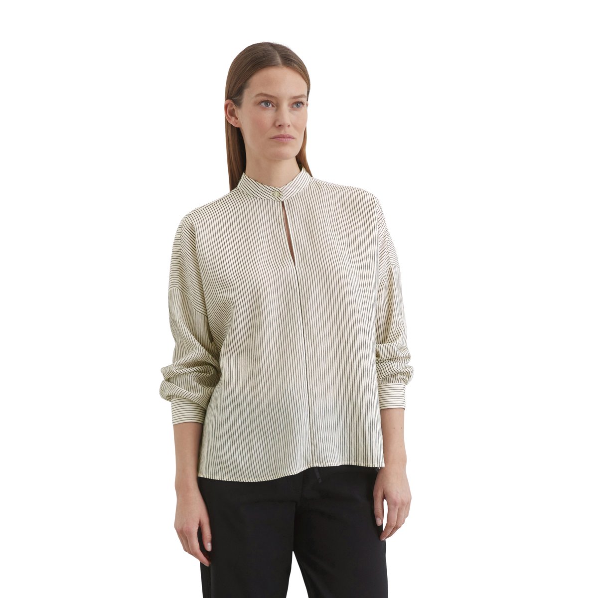 Blouse rayée relaxed avec LENZING™ ECOVERO™ multicolor, MARC O'POLO