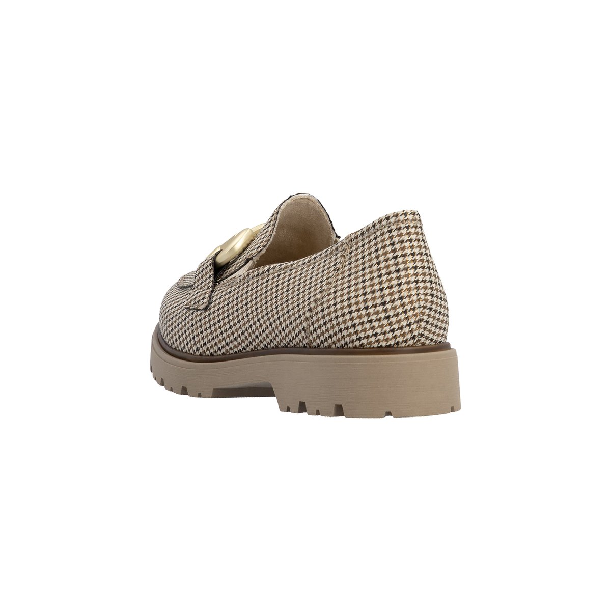 Mocassin à Cuir Rgd beige, RIEKER