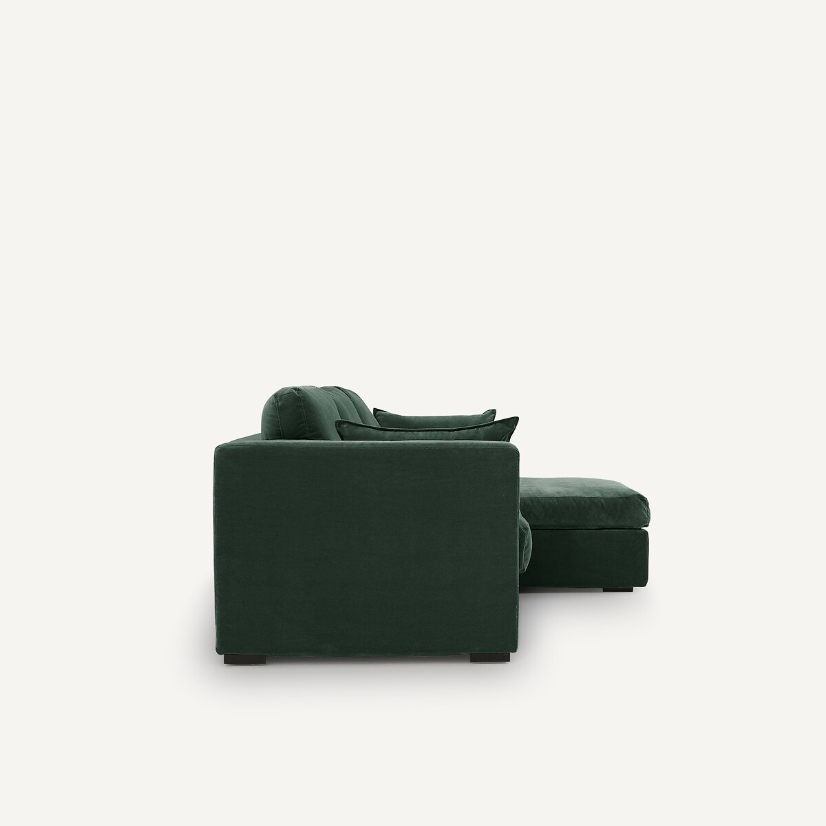 Canapé d’angle velours, Neo Kinkajou vert tsar, AM.PM