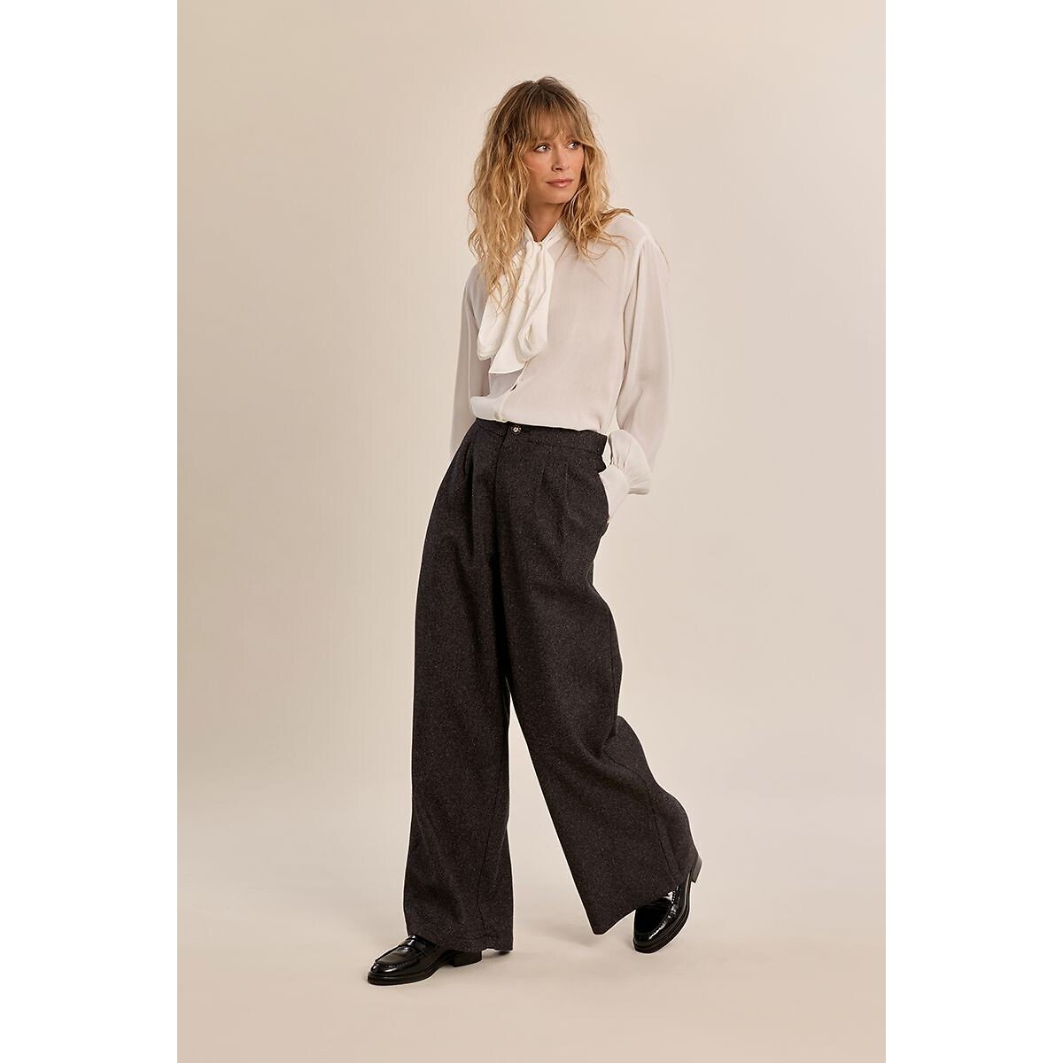 Pantaloni larghi nero , MOLLY BRACKEN