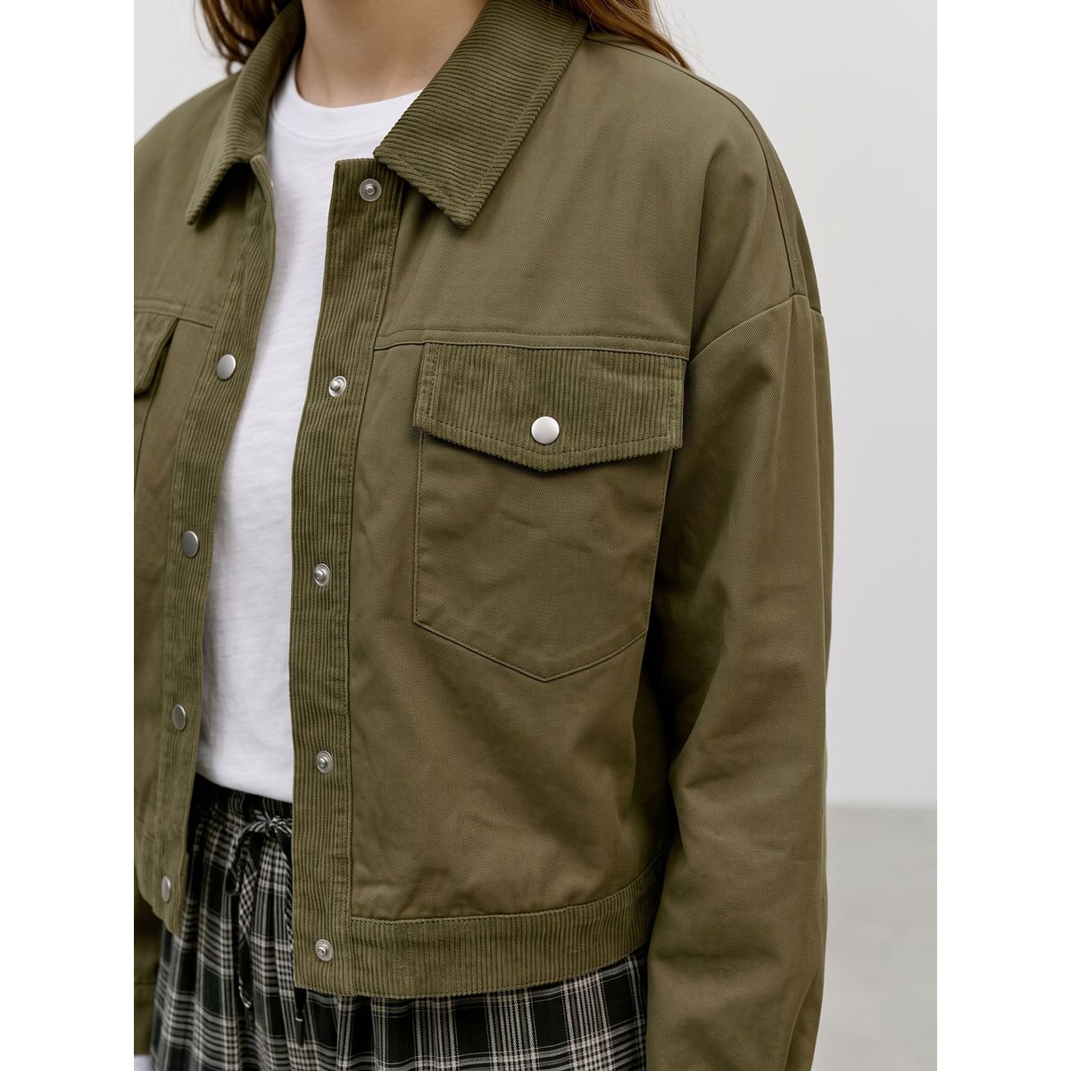 Veste verte - green olive, VERO MODA