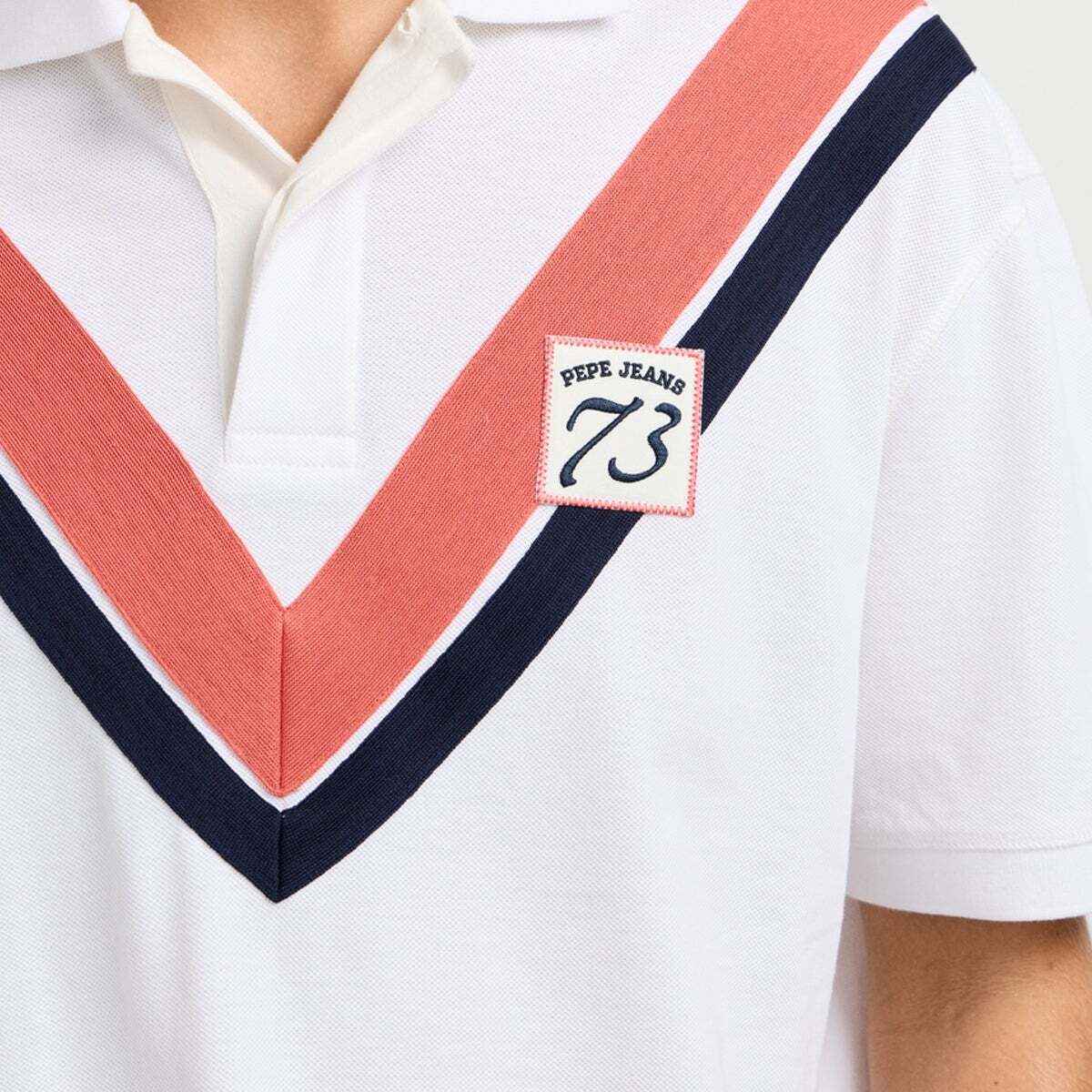 Polo Piqué Coupe Casual blanc, PEPE JEANS