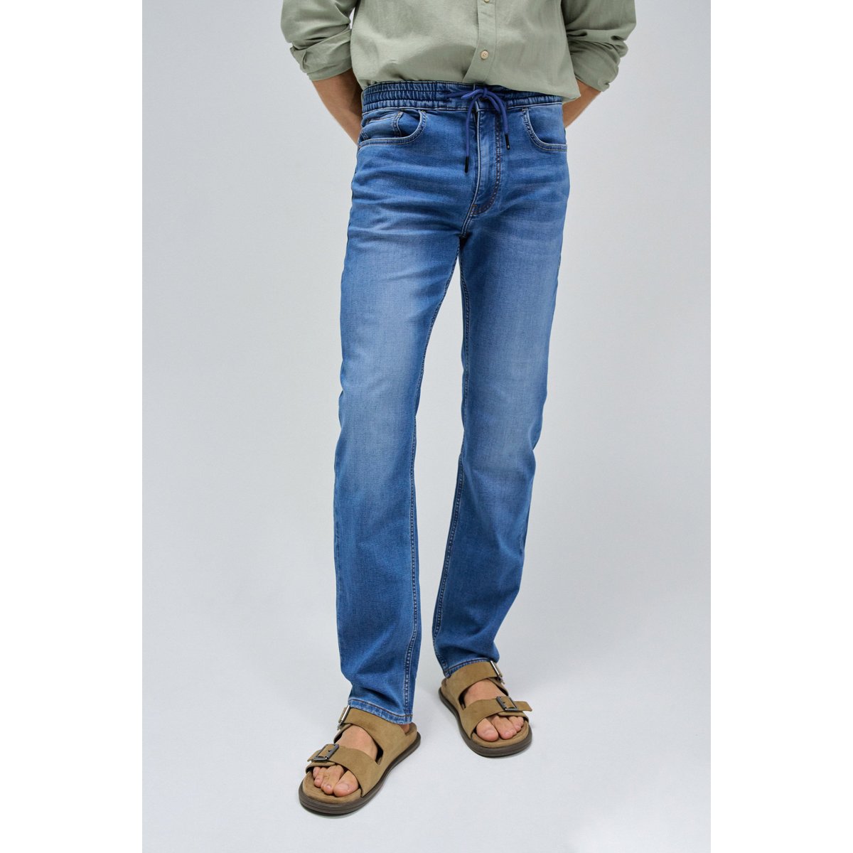 PANTALON JOGGERS S-ACTIV bleu, SALSA JEANS